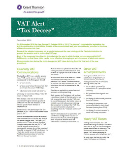 VAT Alert Italian Tax Decree