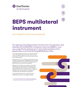 BEPS multilateral instrument