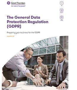 The General Data Protection regulation (GDPR) - report cover