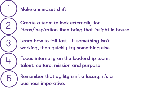 5 step per rendere un'impresa più agile 5 step per rendere un'impresa più agile