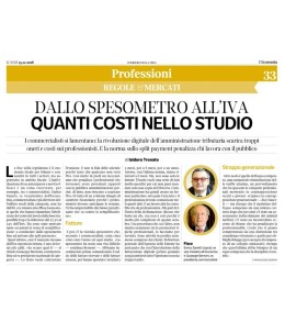 Intervista Bernoni Corriere Economia Dallo spesometro all'IVA