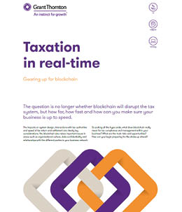 Taxation in real-time: Gearing up for blockchain - cover image