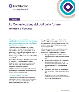VAT Alert: Comunicazione dati fatture emesse e ricevute