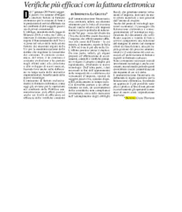 Verifiche più efficaci con la fattura elettronica - cover