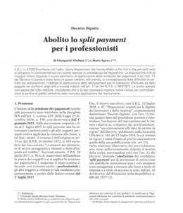 Abolito lo split payment per i professionisti - cover articolo