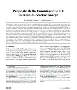 Proposte commissione UE sul reverse charge