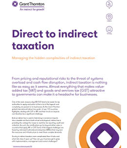 Direct to indirect taxation