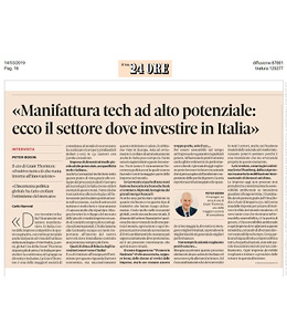 Peter Bodin interviewed by Il Sole 24Ore
