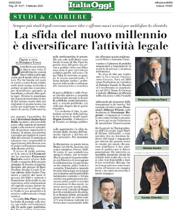 Copertina dell'articolo "La fida del nuovo millennio" con quote di Stefania Gandini