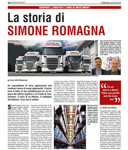 Illustrazione intervista a Sante Maiolica  per giornale della logistica