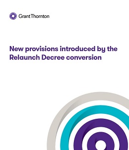 Cover new provisions introduced by the Relaunch Decree