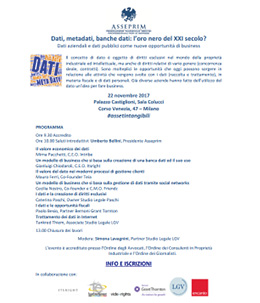 Convegno "Dati, metadati, banche dati"