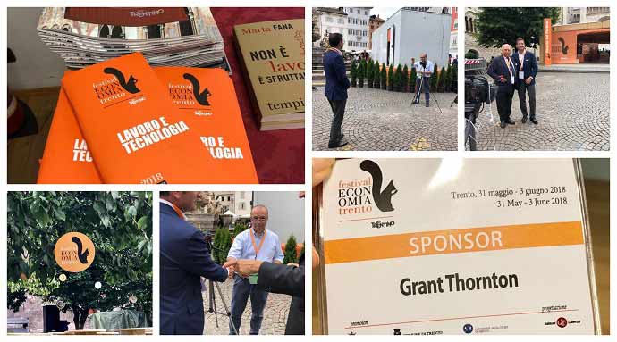 Collage of pictures on Trento Festival of Economics 2018