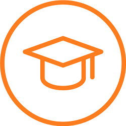 "Graduate cap" icon