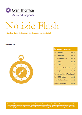 Immagine cover delle notizie flash di gennaio 2017