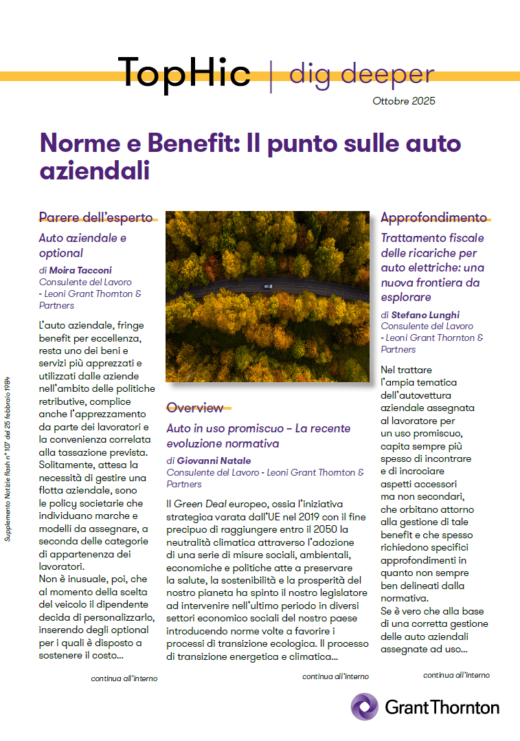 Norme e Benefit: il punto sulle auto aziendali