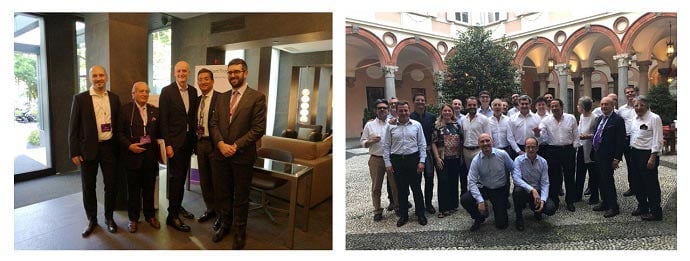 Foto dei soci con Peter Bodin all'Annual Partners' Meeting di Bernoni Grant Thornton